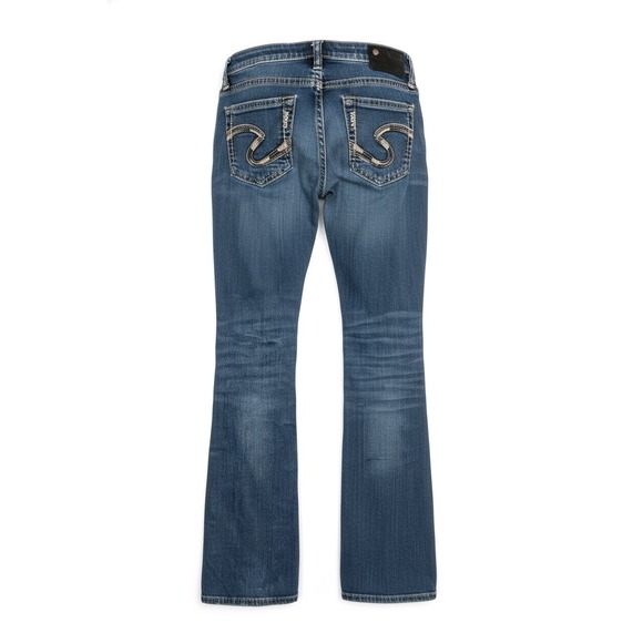 Silver Jeans Aiko Mid Boot Embroidered 29x33 CA00508 - Picture 2 of 16